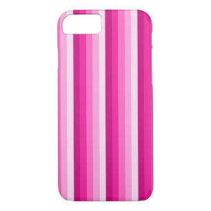 Hot pink shadow stripes Case-Mate iPhone case