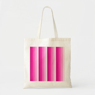 Hot pink shadow stripes tote bag