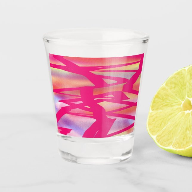 Hot Pink shot glass (Front)