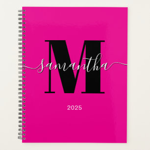 Hot Pink Signature Monogram 2025 Planner
