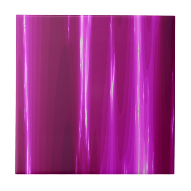 Hot Pink simple Design Tile (Front)