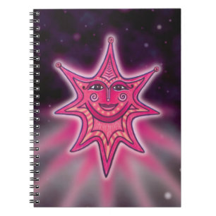 Hot Pink Smiling Star Notebook