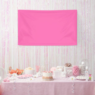 Hot Pink Solid Colour Banner