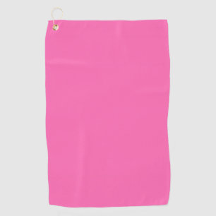 Hot Pink Solid Colour Golf Towel