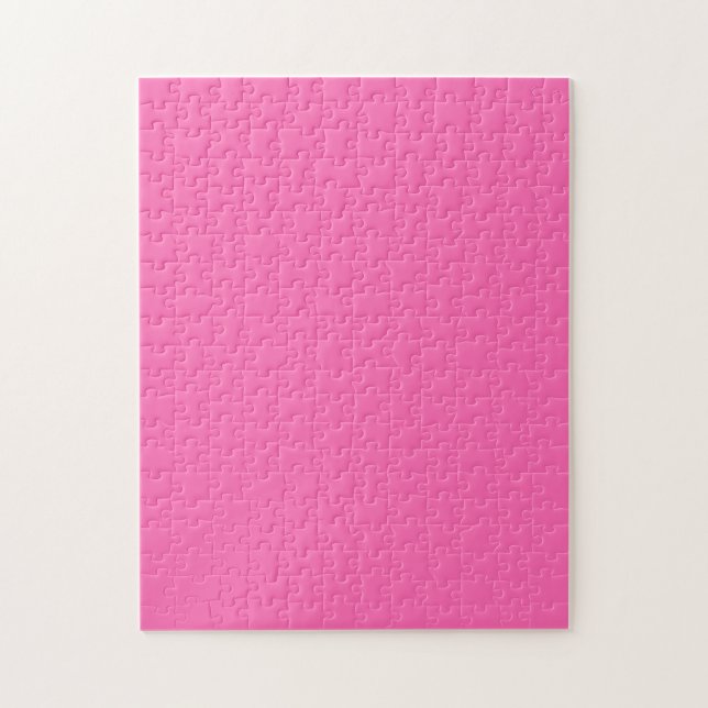 Hot Pink Solid Colour Jigsaw Puzzle (Vertical)