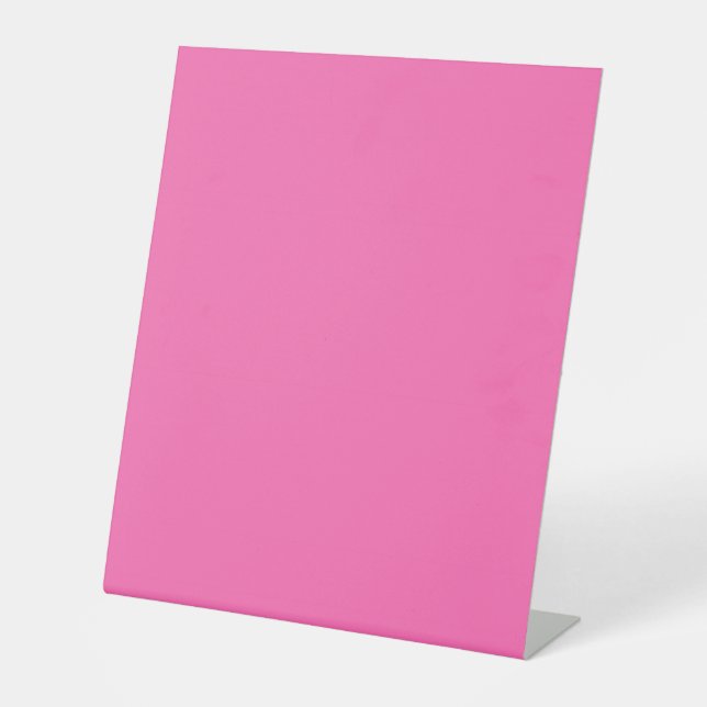 Hot Pink Solid Colour Pedestal Sign (Front)