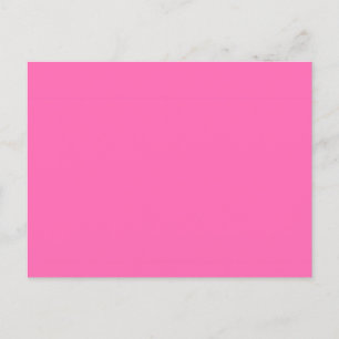 Hot Pink Solid Colour Postcard