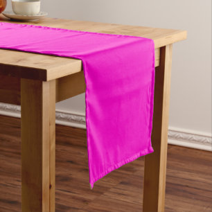 Hot Pink Solid Colour Short Table Runner