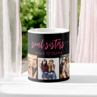 Hot Pink Soul Sisters 3 Photo Collage Keepsake