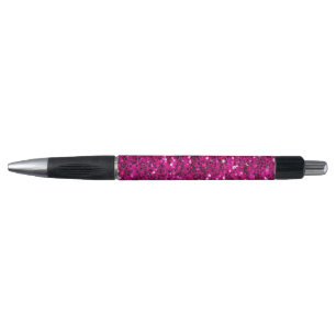 Hot pink sparkles faux glitter