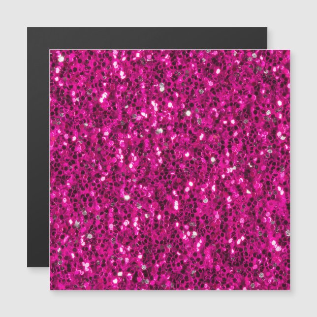 Hot pink sparkles faux glitter (Front/Back)
