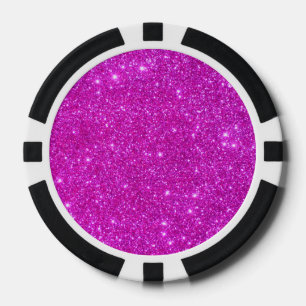 Hot Pink Sparkly Girly Poker Chips Girls Night Out