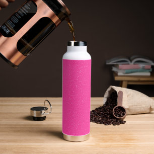 Hot Pink Speckled Stainless Steel Bottle