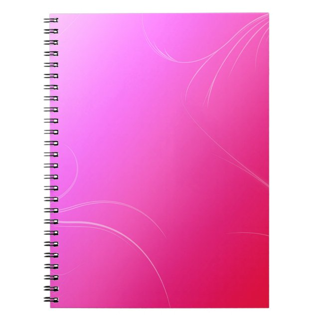 Hot Pink Spiral Notebook (Front)