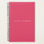 Hot Pink | Spiral Weekly/Monthly 2024 Planner<br><div class="desc">Add your custom name to this modern hot pink spiral weekly\monthly planner. Ideal for a variety of projects to keep you organised.</div>