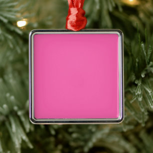 Hot Pink Square Metal Tree Decoration