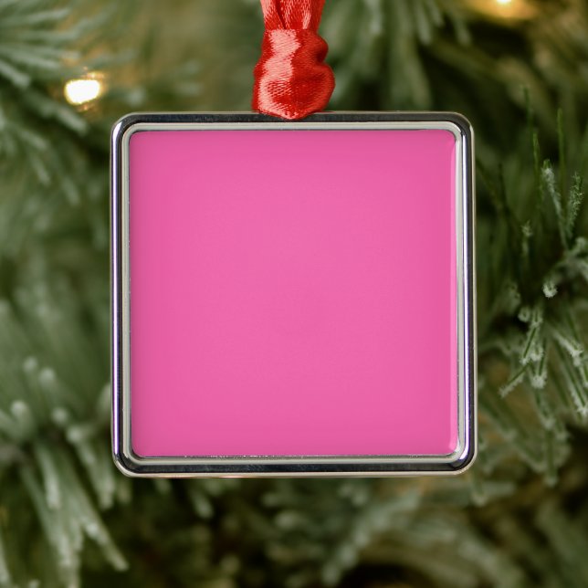 Hot Pink Square Metal Tree Decoration (Tree)
