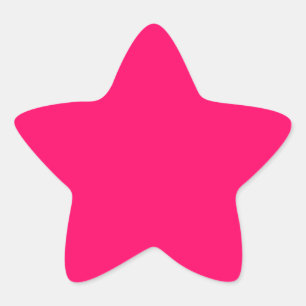 Hot Pink Star Sticker