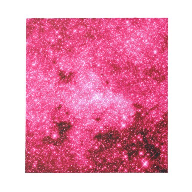 Hot Pink Stars Notepad (Front)
