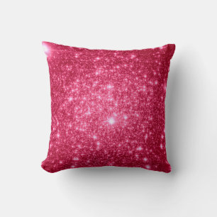 Hot Pink Stars Pillow