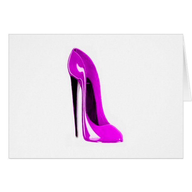 Hot Pink Stiletto Shoe (Front Horizontal)