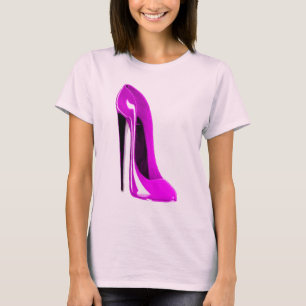 Hot Pink Stiletto Shoe T-Shirt