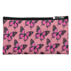 Hot Pink Suede Butterflies