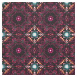 Hot Pink Summer Rose Kaleidoscope, Fabric