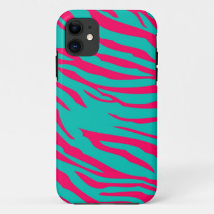 Hot Pink Teal Zebra Mate ID™ iPhone 5 Case