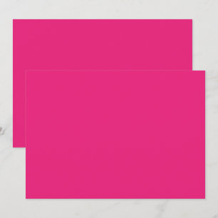Hot Pink Thank You Card Bold Minimal Style