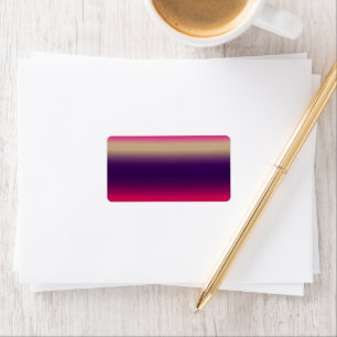 Hot Pink to Purple Ombre Design Label