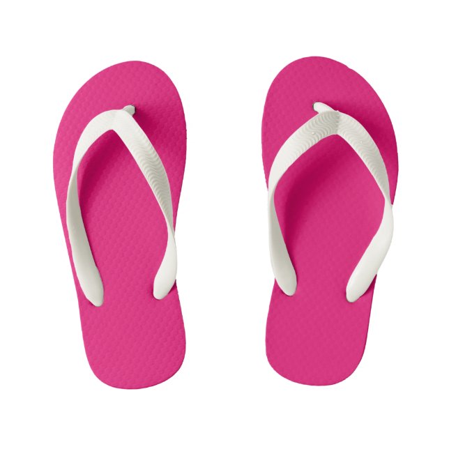 Hot Pink toddler flip flops (Footbed)