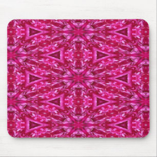 Hot Pink Triangles Mouse Pad