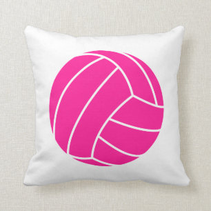 Hot Pink Volleyball Cushion