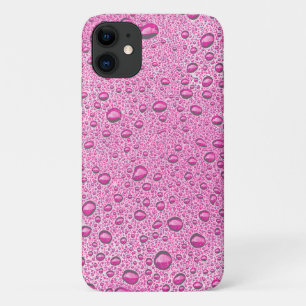 Hot pink water droplets Case-Mate iPhone case