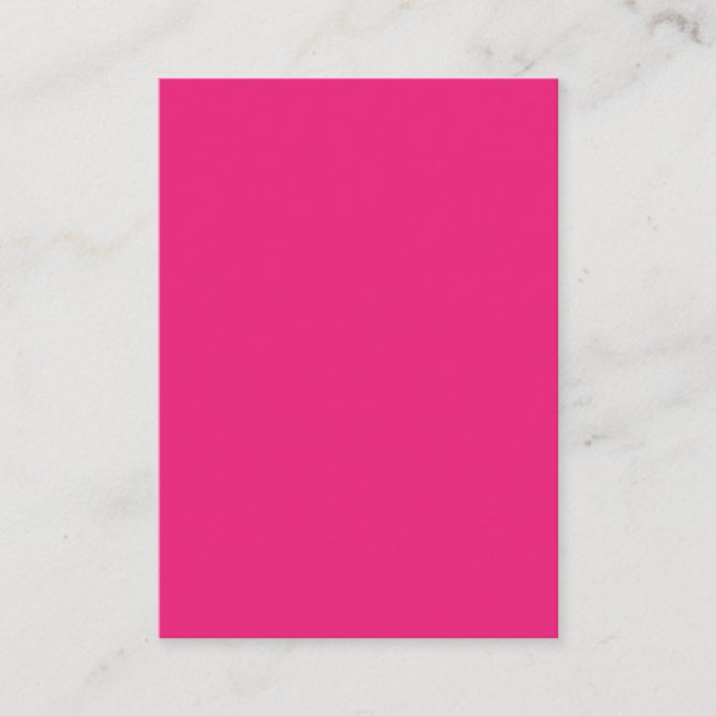 Hot Pink Wedding | Bold Solid Colour Invite (Front)