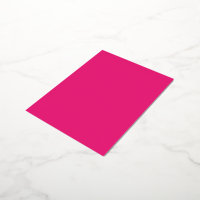 Hot Pink Wedding | Bold Solid Colour Invite