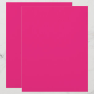Hot Pink Wedding   Bold Solid Colour Invite Custom Letterhead