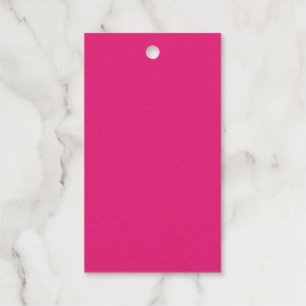 Hot Pink Wedding Bold Solid Colour Invite Gift Tags