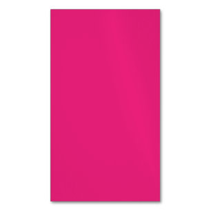 Hot Pink Wedding Bold Solid Colour Invite Magnetic Business Card
