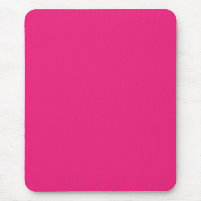 Hot Pink Wedding | Bold Solid Colour Invite Mouse Pad (Front)