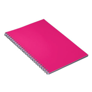 Hot Pink Wedding Bold Solid Colour Invite Notebook
