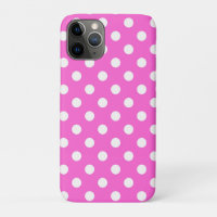 Hot Pink & White Polka Dots Dot