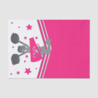 Hot Pink & White Stars Cheer Cheer-leading Party