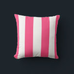 Hot Pink & White Striped Outdoor Throw Pillow<br><div class="desc">Add a new lease of life to your garden and patio furniture with this vibrant Hot Pink & White Striped Outdoor Throw Pillow featuring a vertical stripes design. Each outdoor pillow is made from UV and mildew resistant polyester, designed to withstand the weather come rain or shine. Perfect for indoors...</div>