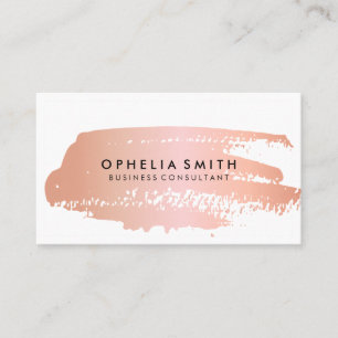 Hot Pink with White Border pink brushed Business Card