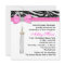 Hot Pink Zebra Graduation Announcements