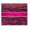 Hot pink zebra stripes black glitter pink stripe