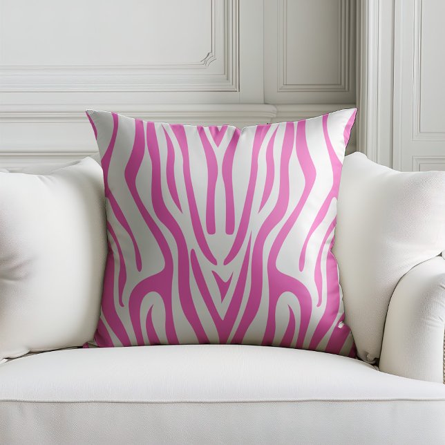 Hot pink zerba print cushion (Creator Uploaded)