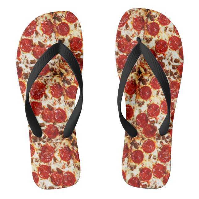 Hot Pizza Meme Jandals (Footbed)